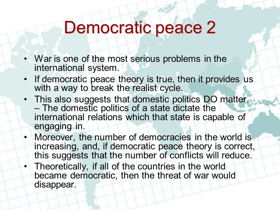 Democratic peace theory